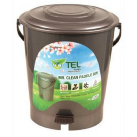 Mr. Clean Paddle Bin Silver -TEL