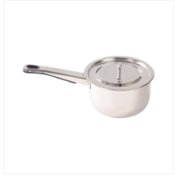 SS Sauce Pot With Lid 16cm