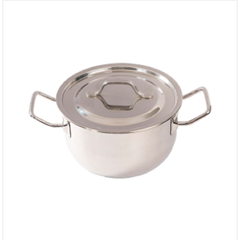 SS Induction Pan With Lid 22cm