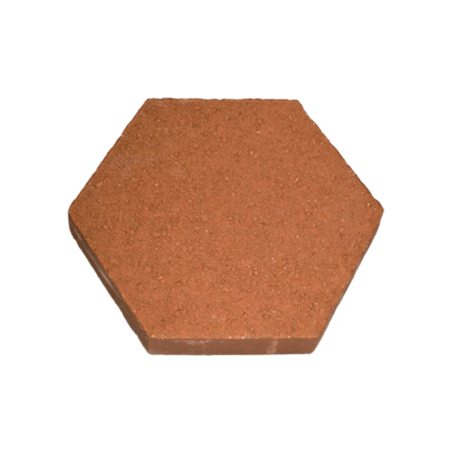 Hexagonal block (Red) Size- 260x260x62-65mm (AAAB-13415)