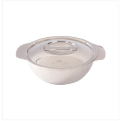 SS Soup Bowl With Lid 14cm