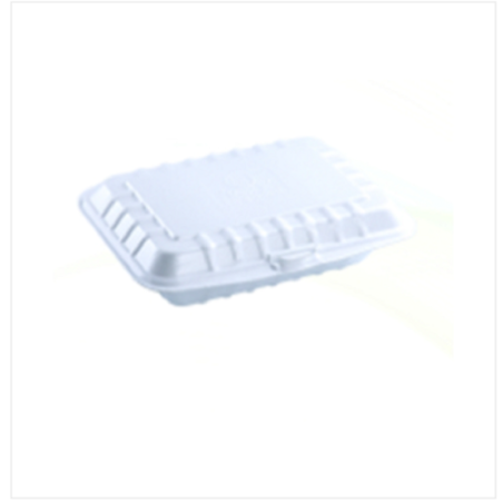 Dispo Lunch Box Small Size 100 Pcs Set White