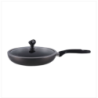 Topper Nonstick Glamour Fry Pan With Lid (Black) 28 Cm