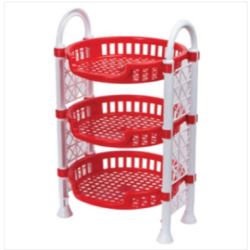 Round Mini Rack Red And White
