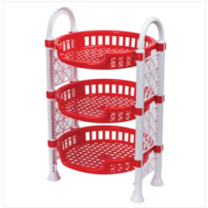 Round Mini Rack Red And White