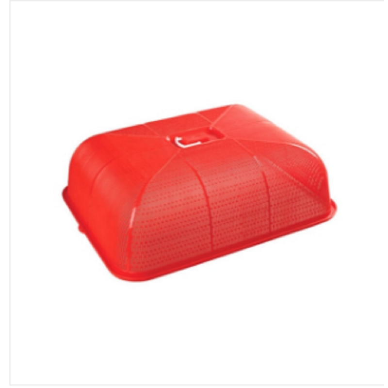 Web Dish Cover Big Red
