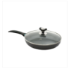 Topper Nonstick Fry Pan With Lid Black 22 Cm