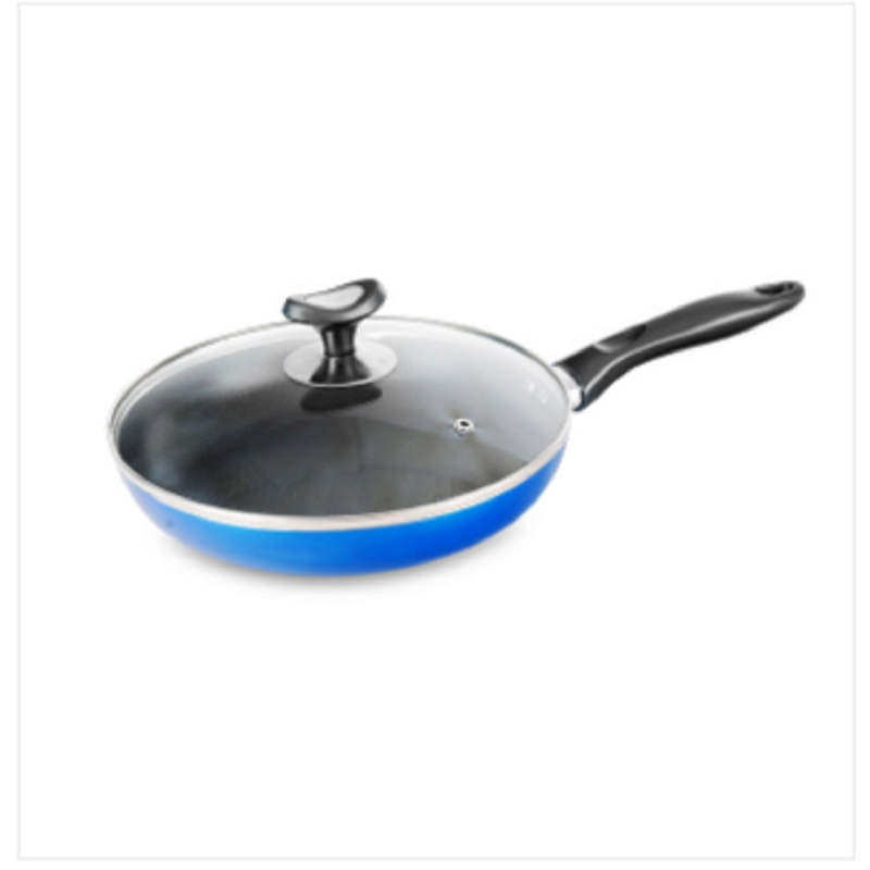 Topper Nonstick Elegant Fry Pan With Lid Blue 26 Cm
