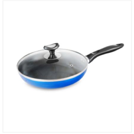 Topper Nonstick Elegant Fry Pan With Lid Blue 26 Cm
