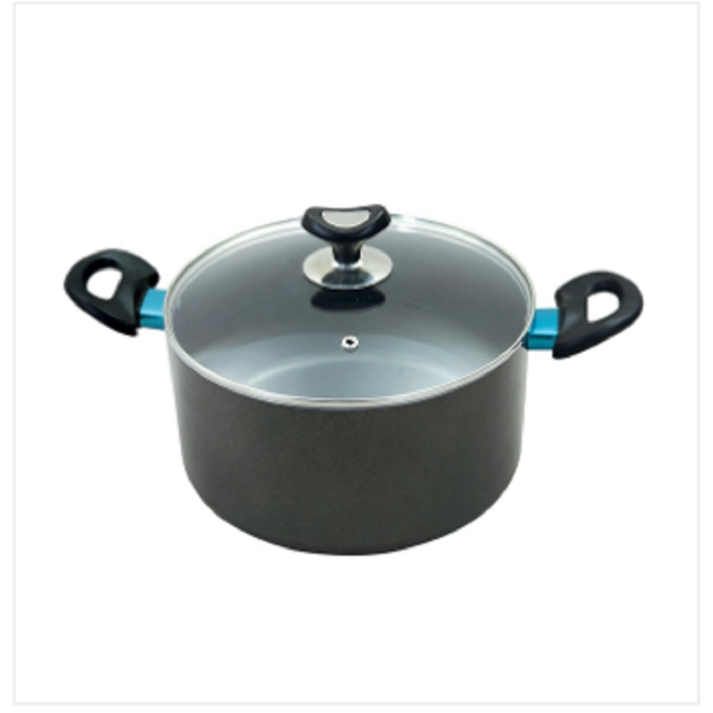 Topper Non Stick Glamour Casserole With Lid Ash 22 Cm