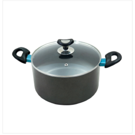 Topper Non Stick Glamour Casserole With Lid Ash 26cm