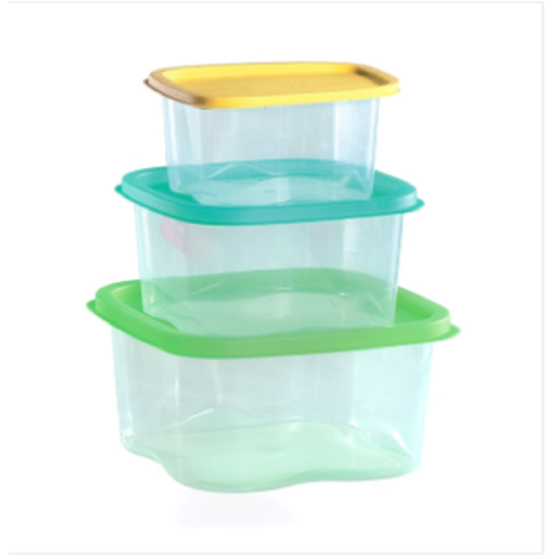 Rainbow Container 3 Pcs Set Trans