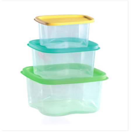 Rainbow Container 3 Pcs Set Trans