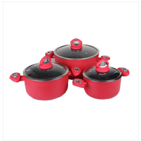 Topper Nonstick Casserole Set With Glass Lid