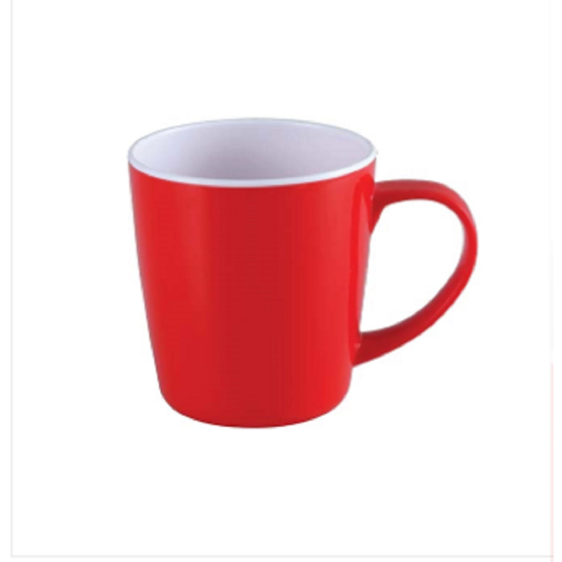 Two Color Paris Mug 450 ML White & Red