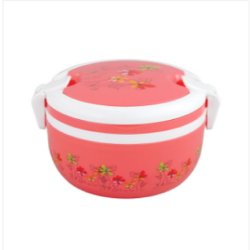 Round Single Tiffin Box Cream