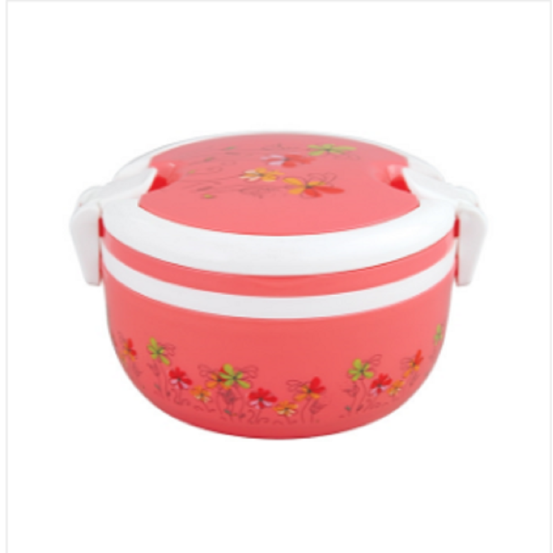 Round Single Tiffin Box Cream
