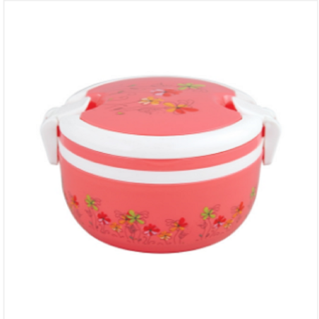 Round Single Tiffin Box Cream