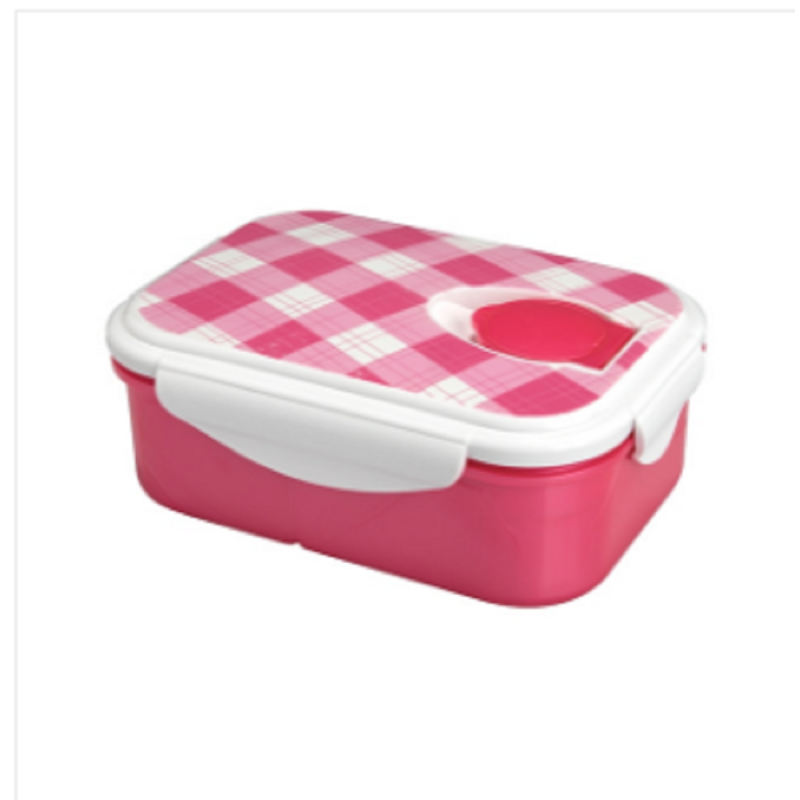 Modern Two Part Tiffin Box Light Pink