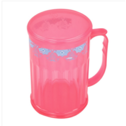 Lid Mug Trans Pink