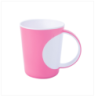 Two Color Tea Mug White & Tr.Pink