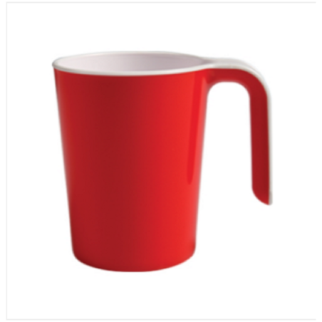 Two Color Beauty Mug White & Red
