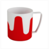 Two Color Sophia Mug White & Red 350 ML