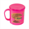 Coffee Mug 350ml With Lid Pink