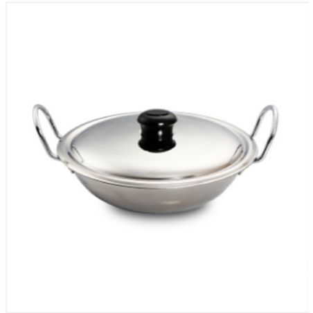 Premium Bright SS Fancy Korai With Lid 2