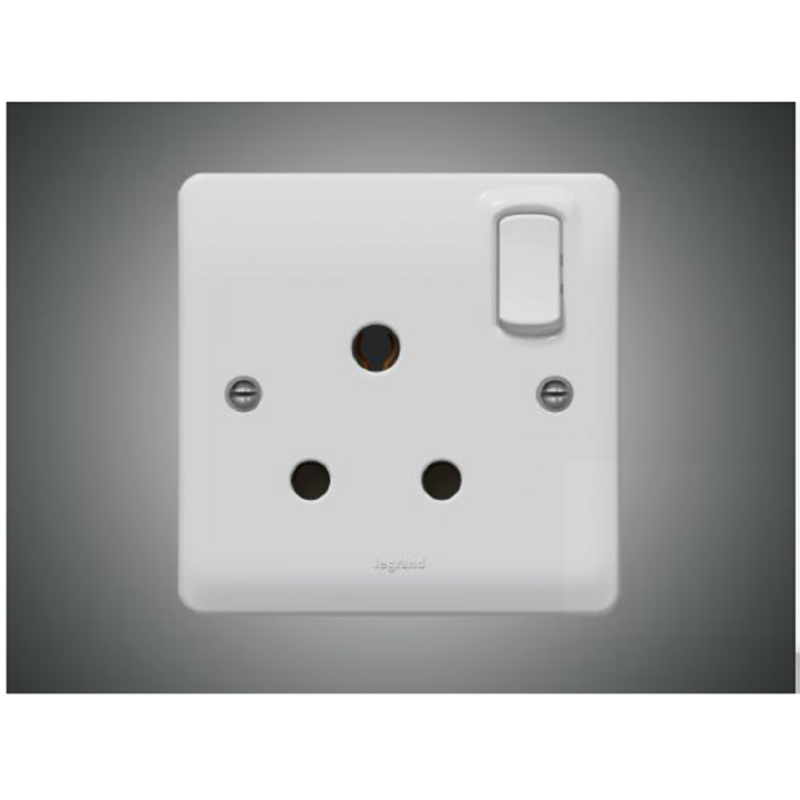 13 A 3Pin Socket+Switch-Double-Synergy