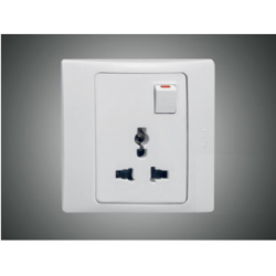 Multi Socket+Switch (Malla White)(281120)