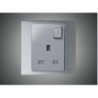 13A Socket + Switch - Double Silver (281313)