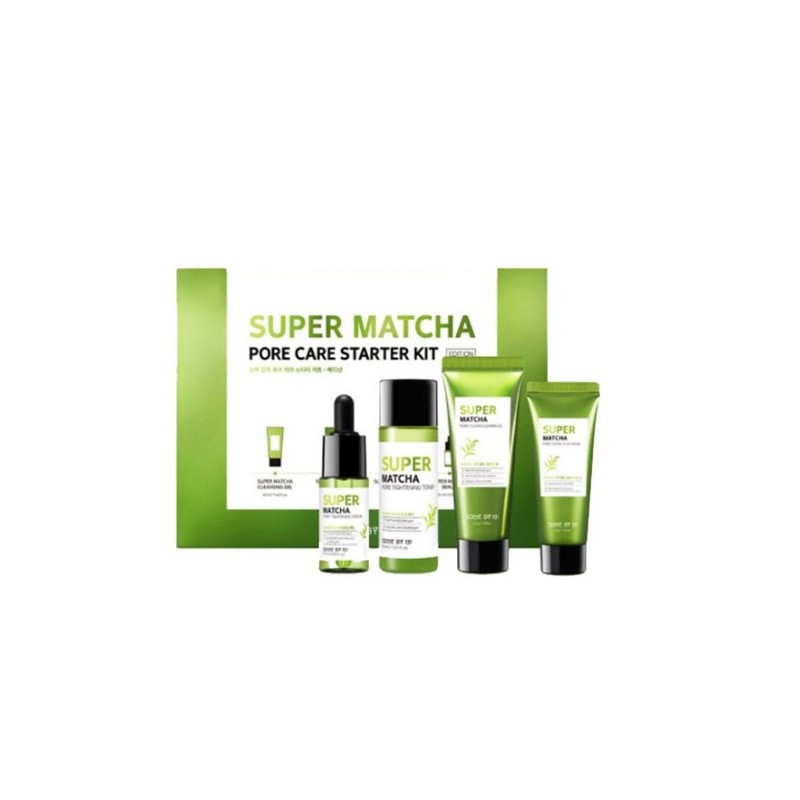 SOME BY MI SUPER MATCHA PORE CARE STARTER KIT (4 COMPONENTS) 124ML(AAAD-KN79)
