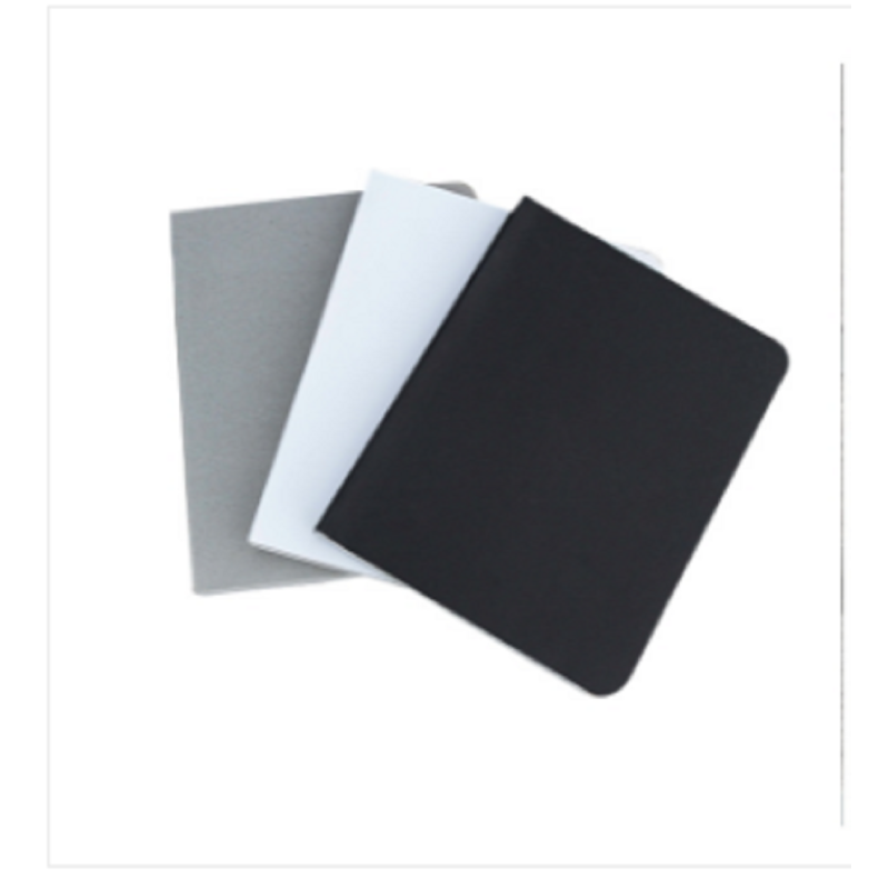 Pocket Series Black Gray White Notebook 3-Pack