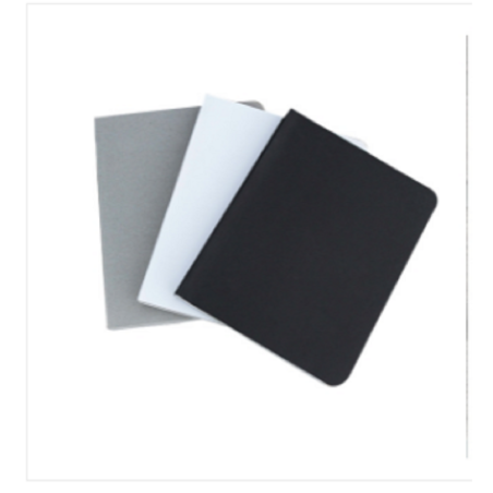 Pocket Series Black Gray White Notebook 3-Pack