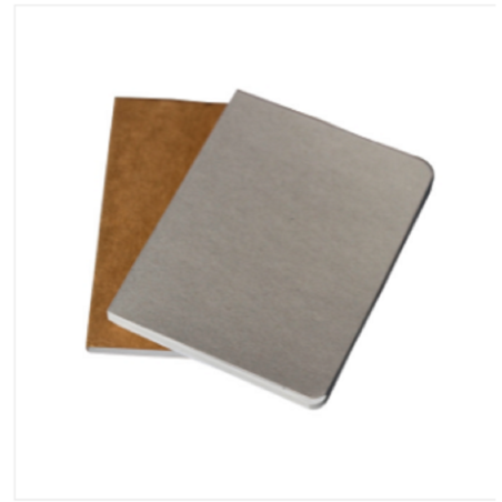 Pocket Series Kraft & Gray Notebook 2-Pack