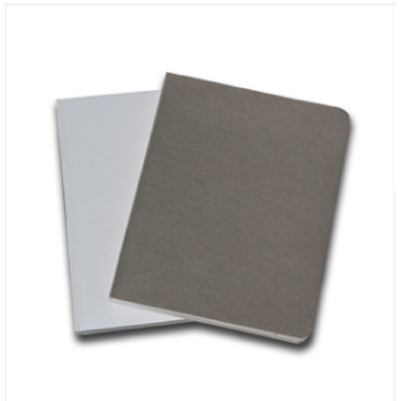 Pocket Series White & Gray Notebook 2-Pack