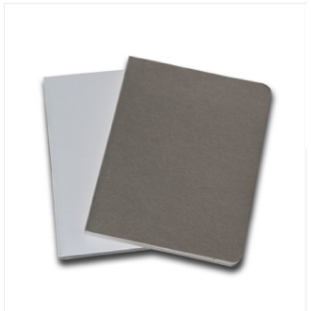 Pocket Series White & Gray Notebook 2-Pack