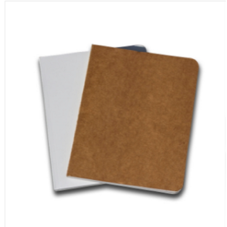 Pocket Series White & Kraft Notebook 2-Pack