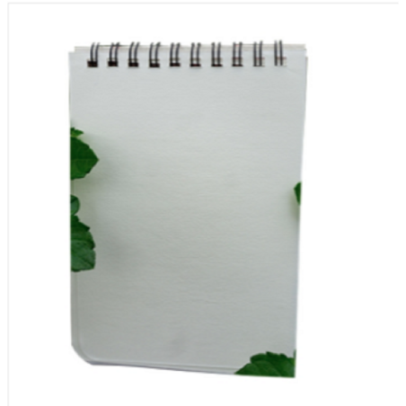 Memo Book White/ Black & Silver Double-O Ring Notebook 3-Pack
