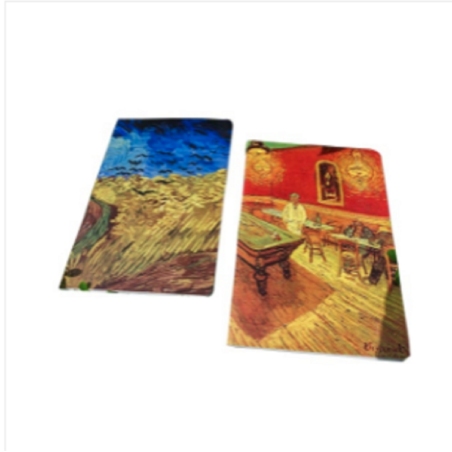 Night Café & Wheatfield With Crows Notebook