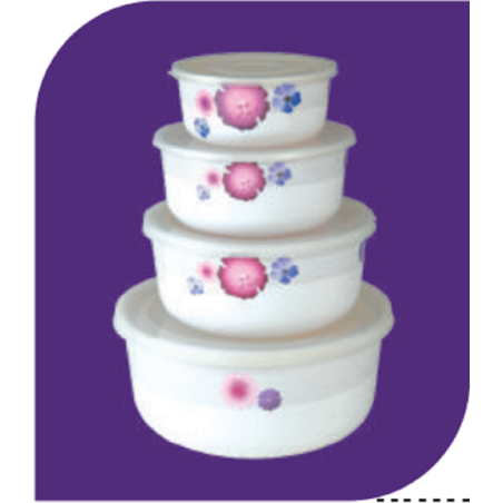 Lilac 4 Pcs Bowl Set Brand: Italiano