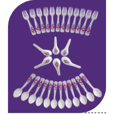 Lilac Fork Spoon 12 Pcs Set Brand: Italiano