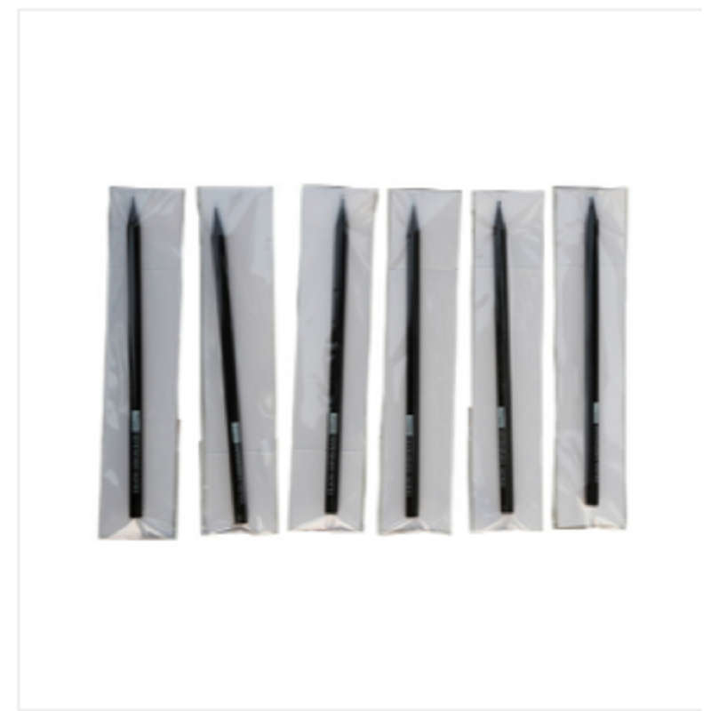 Sevendaysnotes Black Wooden Pencil 6-Pack