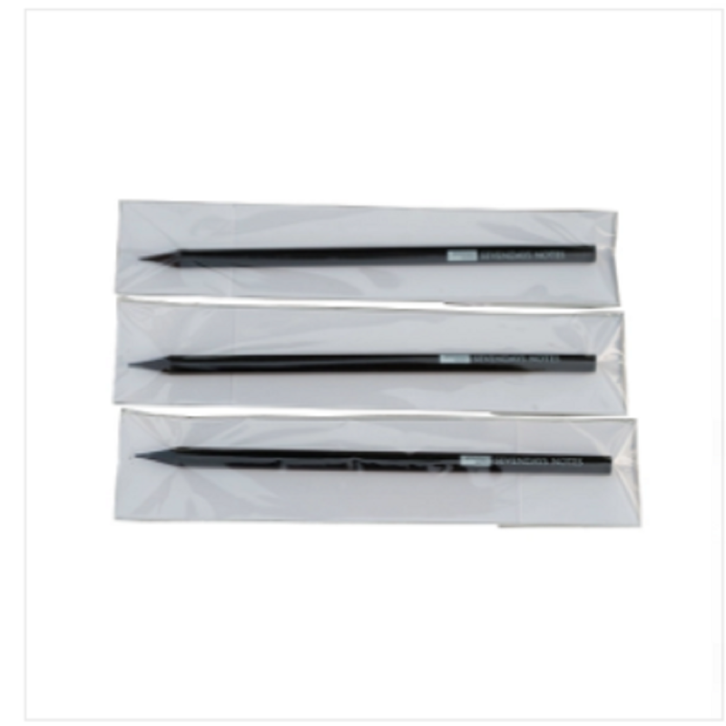 Sevendaysnotes Black Wooden Pencil 3-Pack