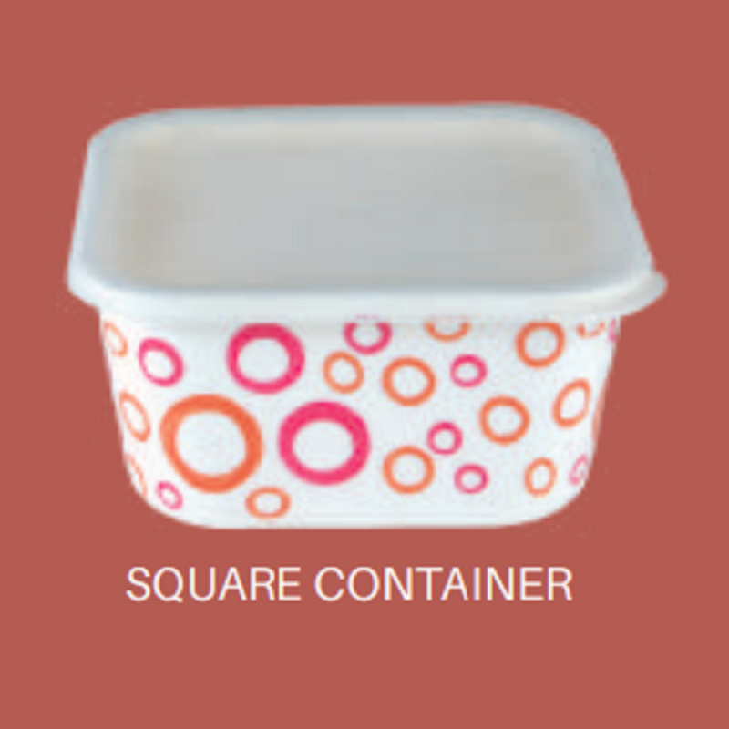 5" Square Container-Mixed Bubble Brand : Italiano