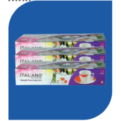Small Tea Cup Set- 12 pcs Brand: Italiano