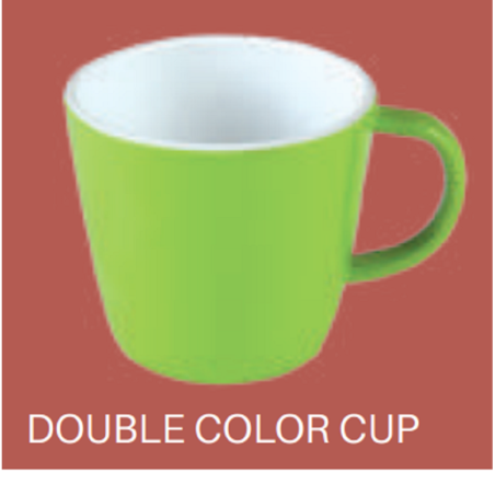 3" Double Color Cup-Red white    brand Italiano