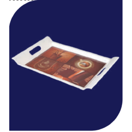 Good Morning 18" Rtg Handle Tray Brand: Italiano