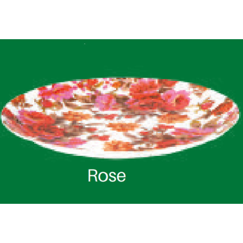 9" Rice Plate-Rose Brand: Italiano
